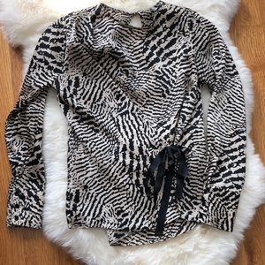 Top shop zebra print shirt